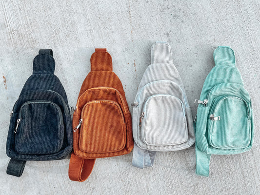 Corduroy sling bags - RTS